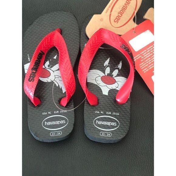 Silvestre space jam toddler Flip flops sandals kids size 9C - Picture 2 of 4